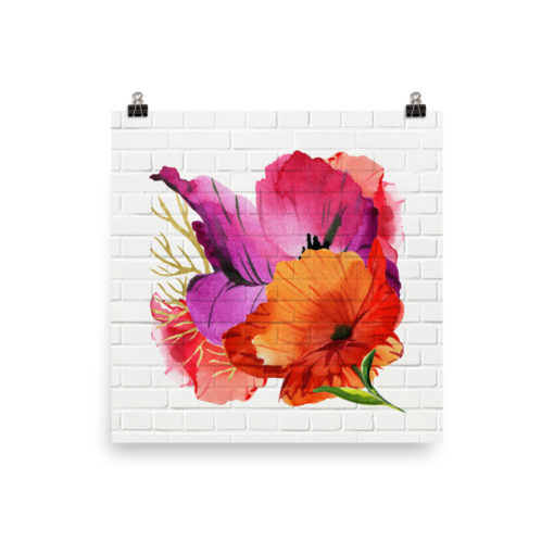 POWER POPPIES Poster square